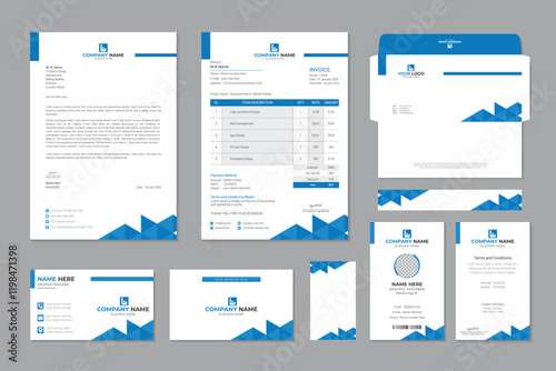 Minimal Professional Business Stationery Set Corporate Identity Template Design Stationery For Your Brand Identity Design