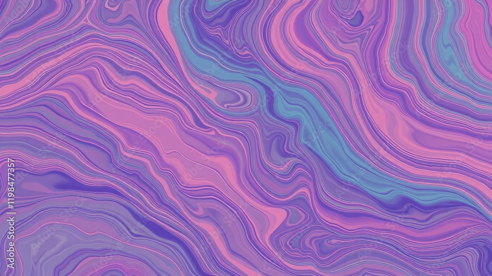 Fototapeta premium Abstract Swirling Pastel Hues A Seamless Liquid Marble Texture Background