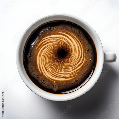 Black Coffee with Ripple Effect photo