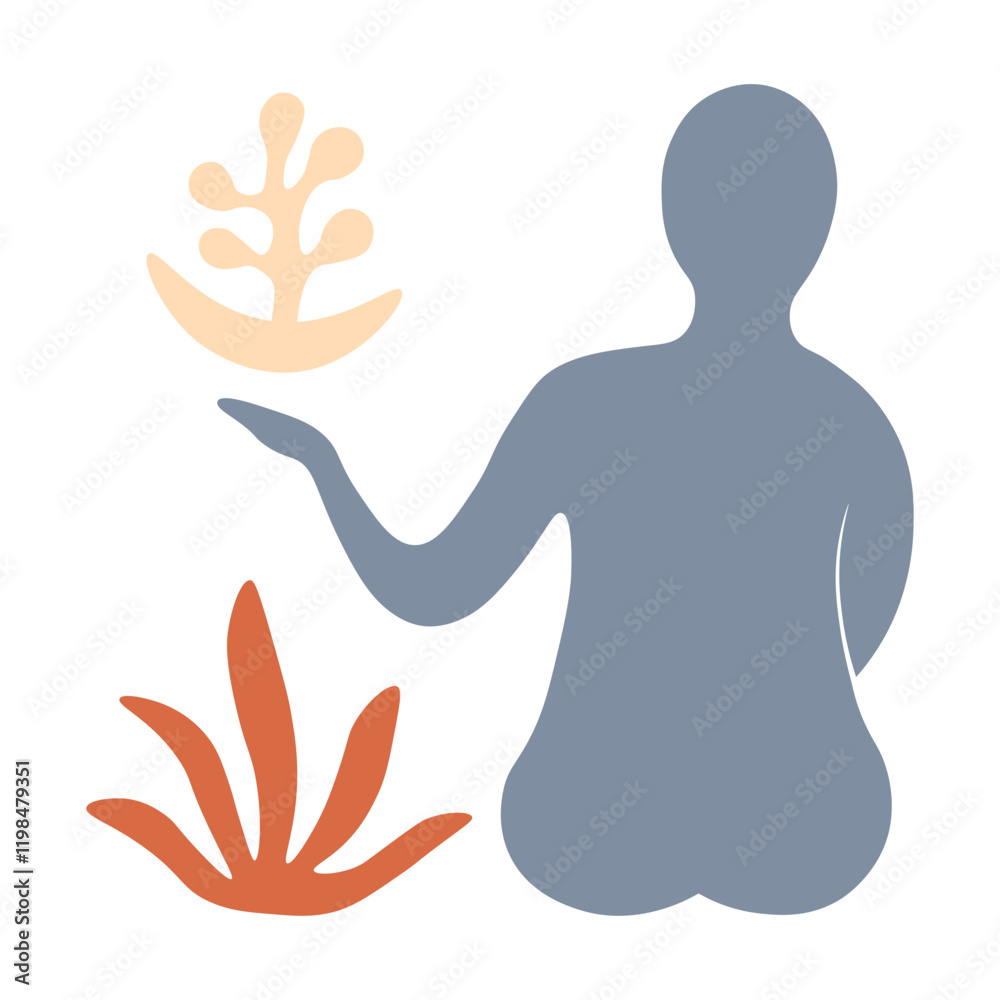 Abstract Matisse Shape. Flat Vector Illustration Abstract Matisse Shape. Flat Vector Illustration