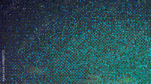 abstract green pixel texture background photo