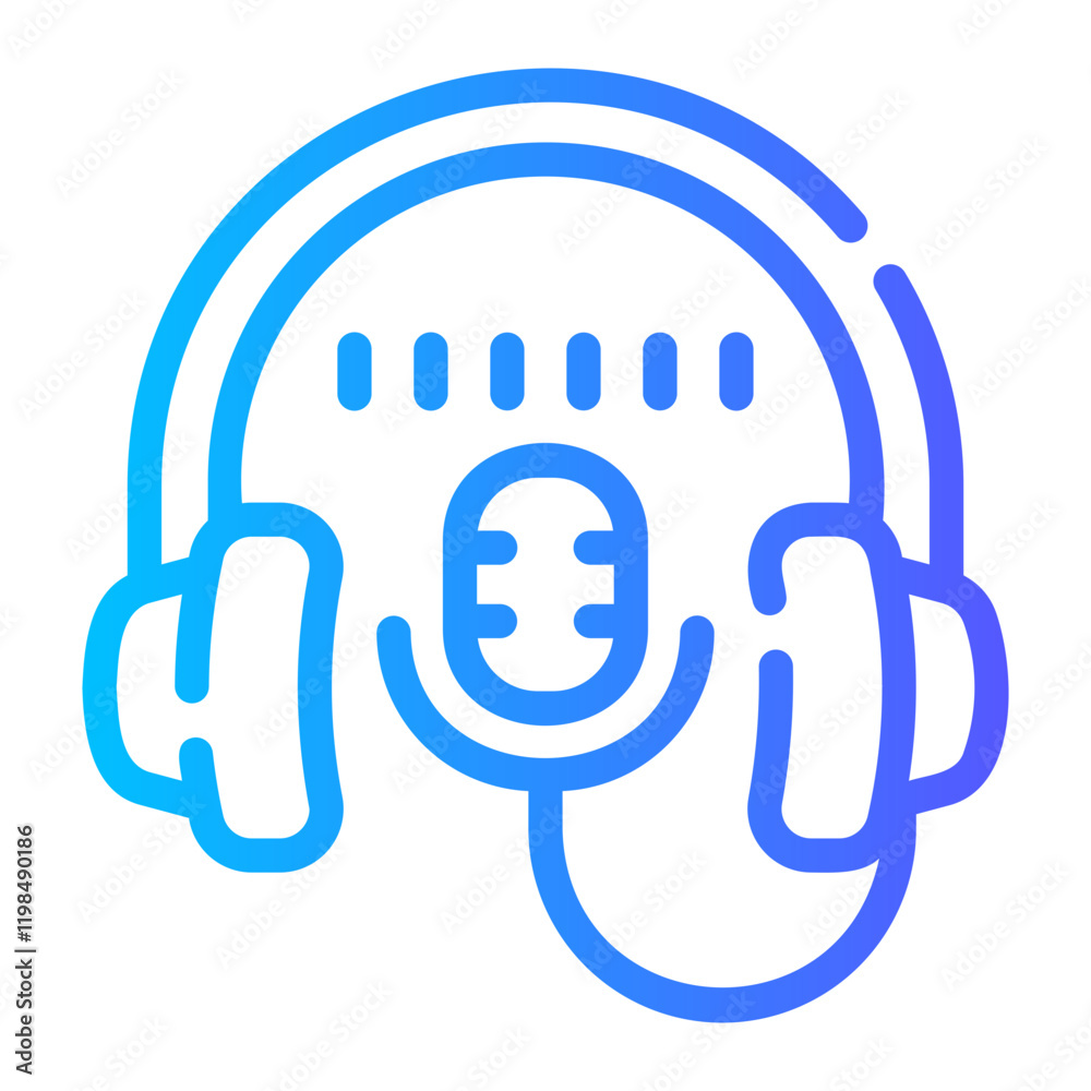 podcast Line Gradient Icon podcast Line Gradient Icon