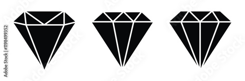 set of diamond icon . vector illustration eps 10. diamond icon for web page, 