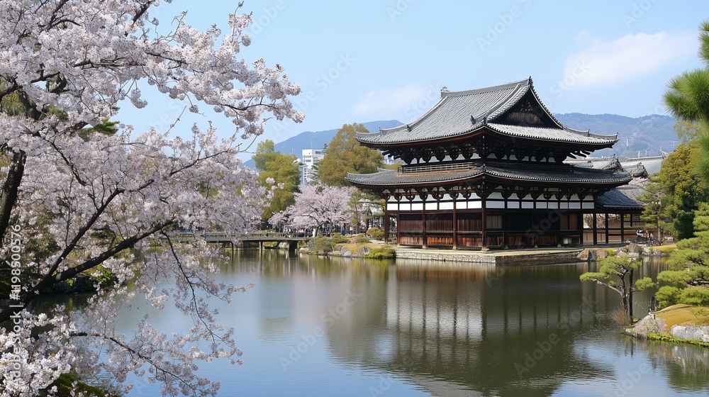 Cherry blossoms in Kyoto City, Japan Cherry blossoms in Kyoto City, Japan
