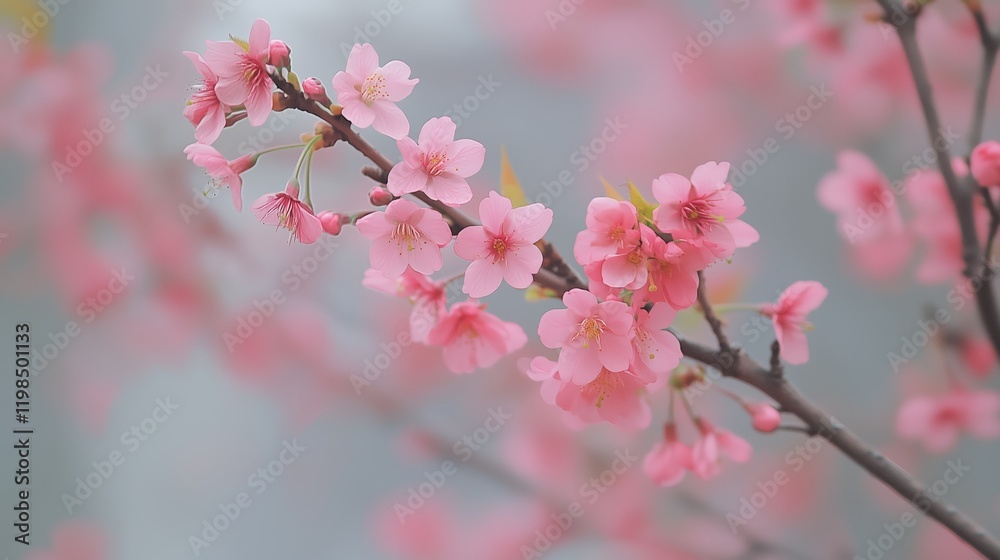 Obraz premium Cherry blossoms in Kyoto City, Japan