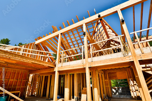 Wallpaper Mural Residential Construction Site Wood Framing Exterior Home Builoding Torontodigital.ca