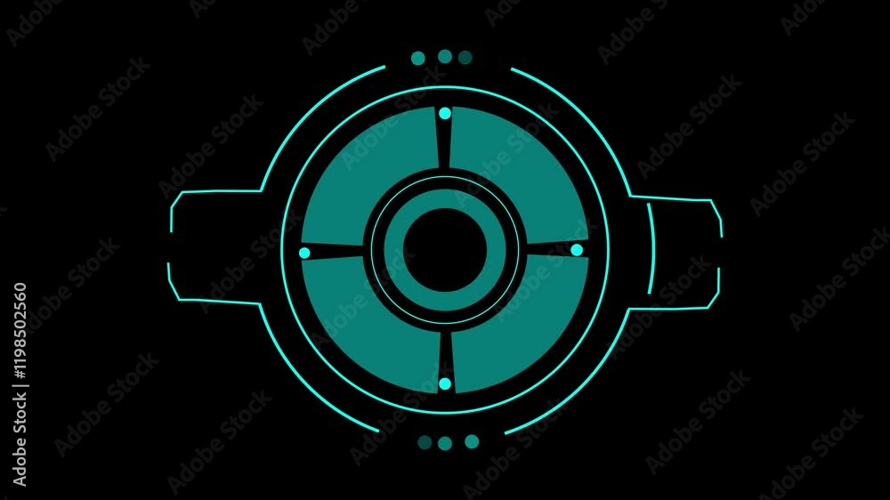 Abstract Circle and line HUD technological futuristic elements. Abstract Circle and line HUD technological futuristic elements.