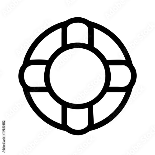 "Essential Lifebuoy Vector Icon Set for Safety and Rescue Designs"