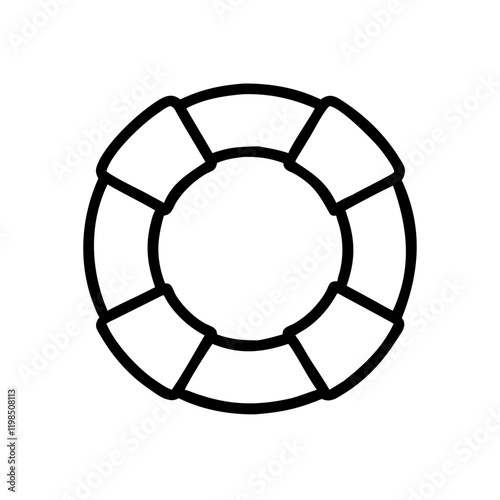 "Essential Lifebuoy Vector Icon Set for Safety and Rescue Designs"