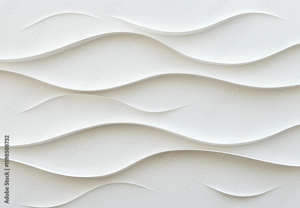 Fototapeta premium White Abstract Background with Curved Lines and Light Gray Texture for High-Resolution Design and Aesthetic Photography