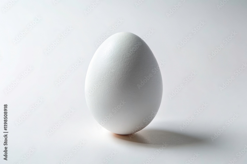 High-resolution studio shot of a single, fresh white egg; clean, pure, and minimalist—ideal for food photography or stock. High-resolution studio shot of a single, fresh white egg; clean, pure, and minimalist—ideal for food photography or stock.