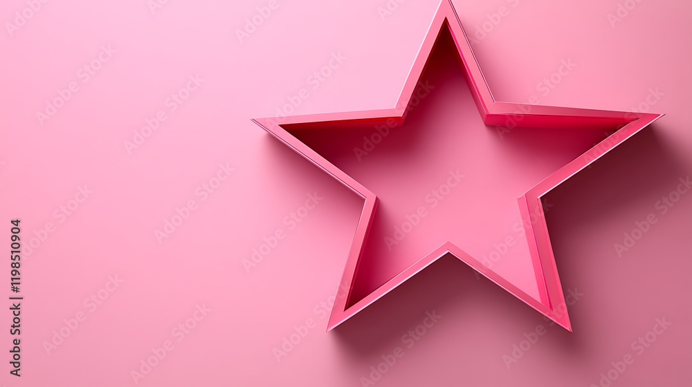 Pink Star Shape Abstract Background Design Pink Star Shape Abstract Background Design
