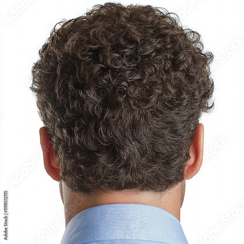 Back Of Head Isolated