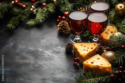 Christmas Food Background