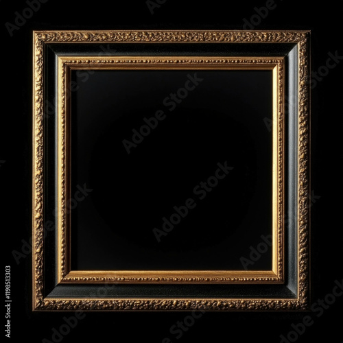 Gold Picture Frame Isolated