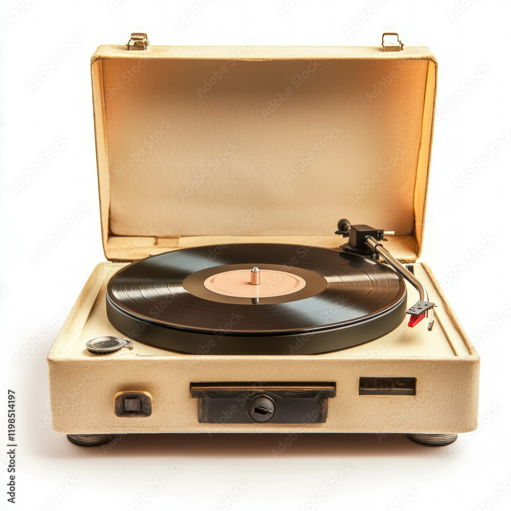 Obraz premium Record Player Isolated