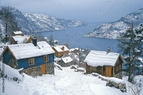 Winter Landscape In Norway