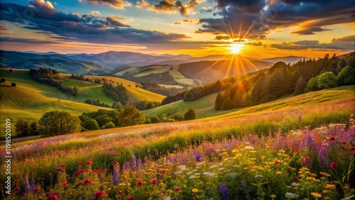 Breathtaking Valley of Love Landscape: Golden Hour Panorama