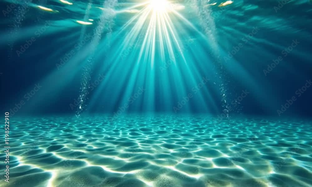 underwater in the sea background