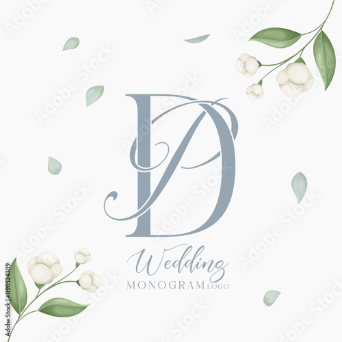 PD DP initial wedding logo monogram photo