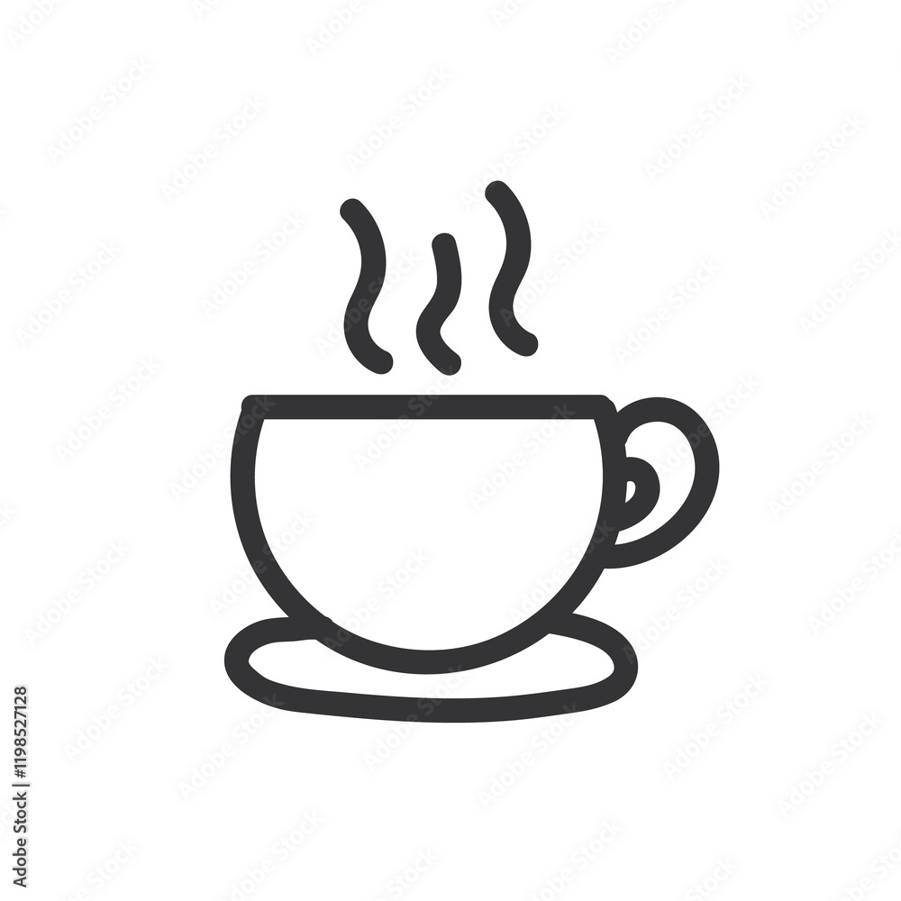 hot coffee icon for templates. hot coffee icon for templates.