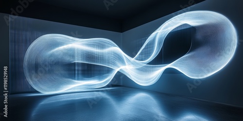 Futuristic Neon Lines glowing with cutting-edge precision, Generative AI
