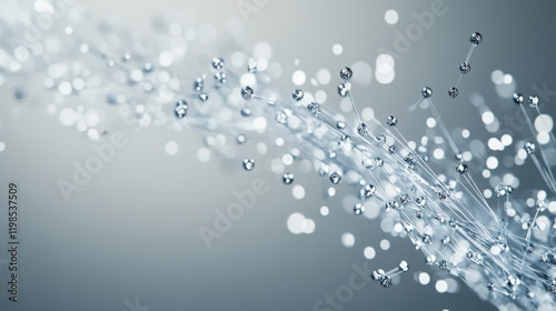 Virus Particles Close Up in Human Body Fluid