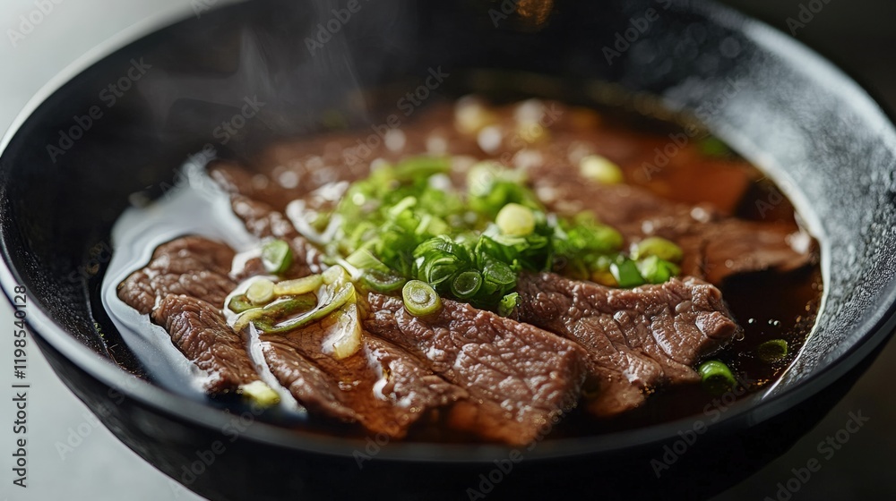 Close up of tasty beef soup Close up of tasty beef soup