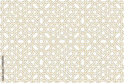 Seamless geometric pattern in authentic arabian style.