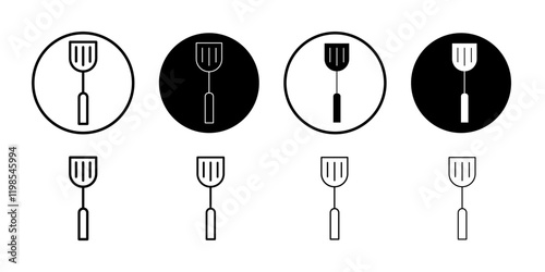 Cooking spatula icon Flat art illustration in outline
