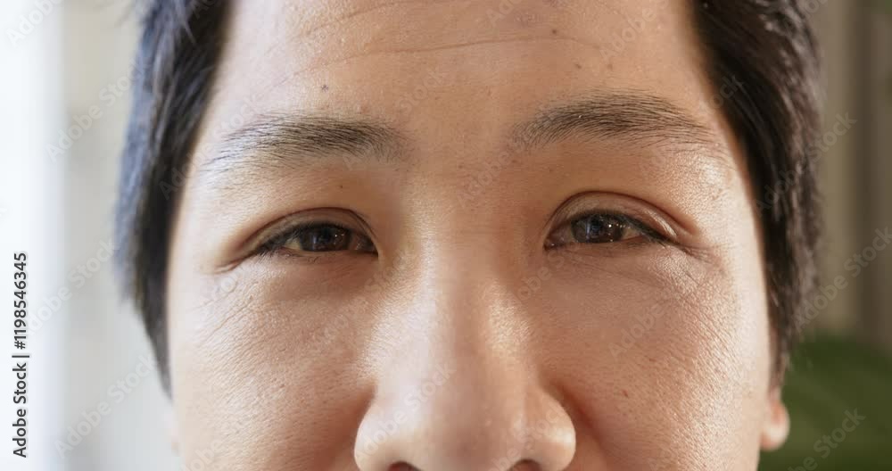 Close-up of person's face, focusing on eyes and facial expression Close-up of person's face, focusing on eyes and facial expression