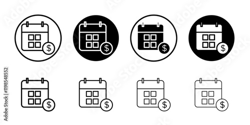Payday icon Flat art illustration in outline
