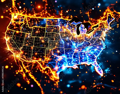Illuminated States: A Digital Portrait of the United States