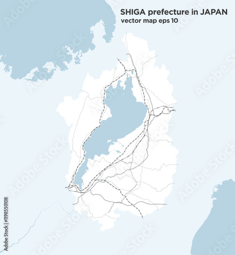 日本の滋賀県のシンプルなロードマップ