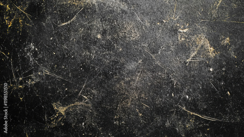 Rough Black Scratched Surface Texture Background