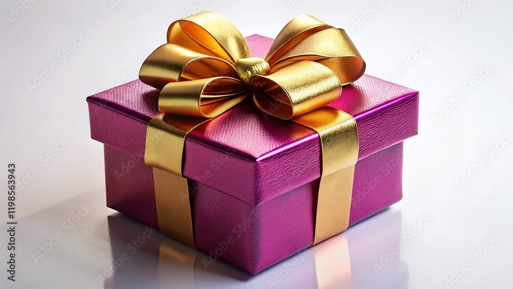 Elegant Gift Box Mockup:  Presents with Bow on White Background - Perfect for Holiday or Birthday Designs