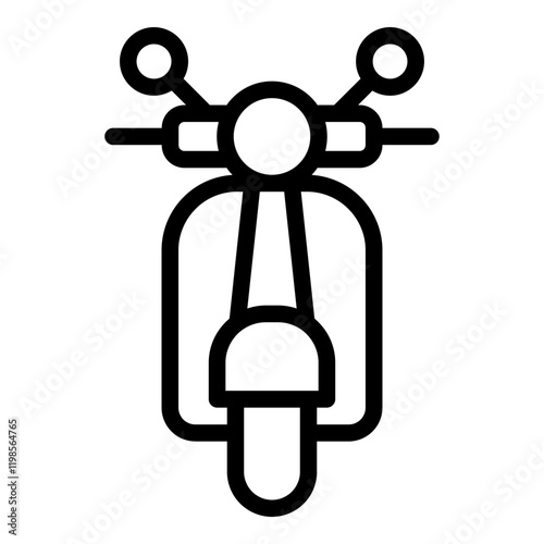 Scooter icon. Vector line icon