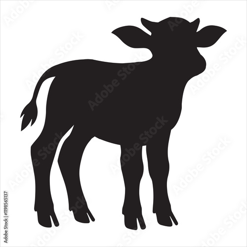 Collection of Buffalo silhouette vector illustration, American bison clipart Design