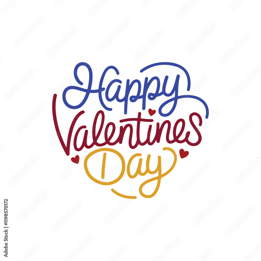 typography Happy valentines day typography Happy valentines day