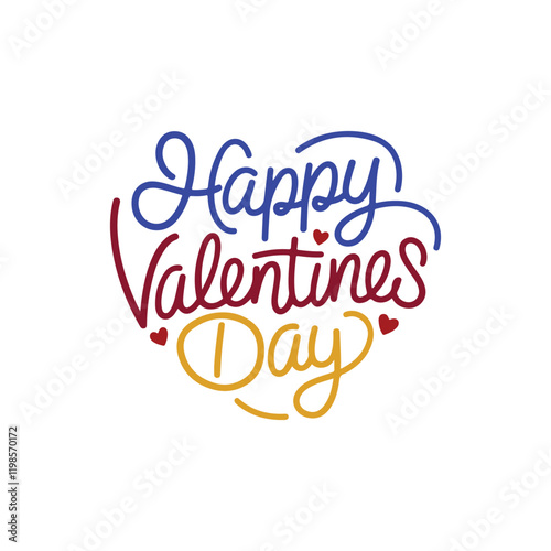 typography  Happy valentines day