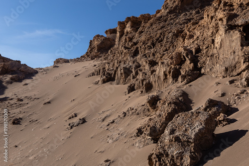 Valle de la Luna (Moon Valley), Atacama, Chile.	 photo