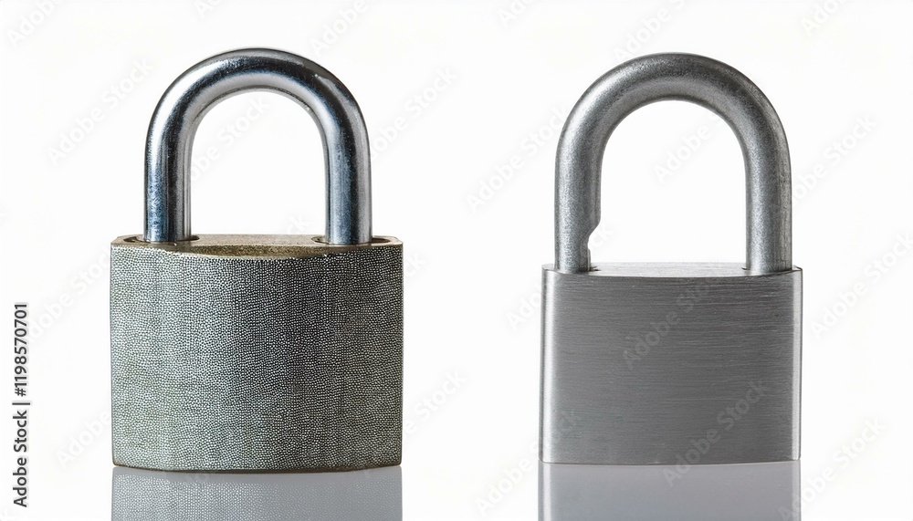 Steel Padlock Collection: Closed and Open Designs Steel Padlock Collection: Closed and Open Designs