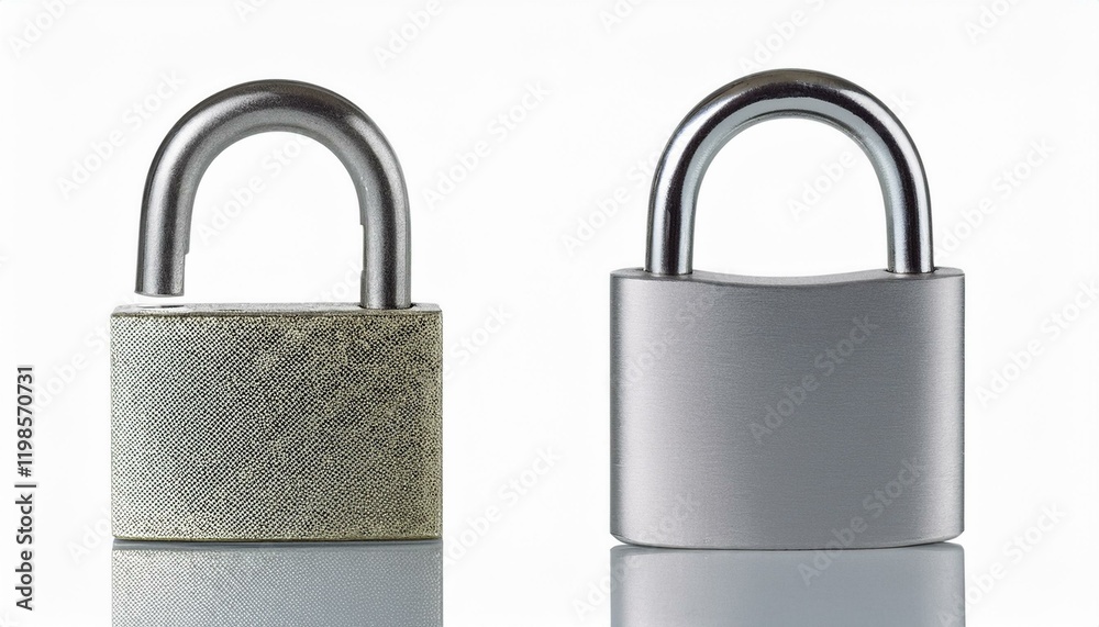 Steel Padlock Collection: Closed and Open Designs Steel Padlock Collection: Closed and Open Designs