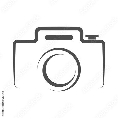 Photography camera icon logo design