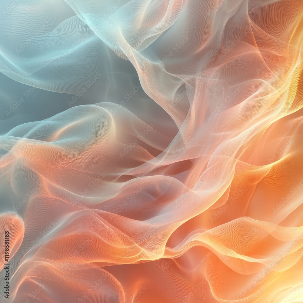 Natural Delicate Digital Background with Soft Flow, Generative AI