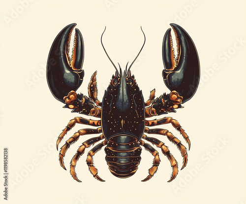 Vintage style detailed seafood illustration, hand-drawn etching style, antique engraving style.