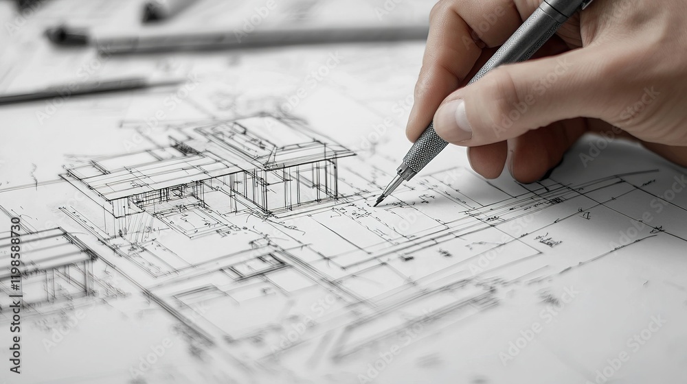 Architectural consultation at construction site urban environment design plans gigapixel standards Architectural consultation at construction site urban environment design plans gigapixel standards