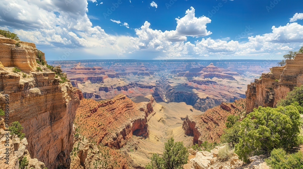 deep, arid canyon carved over millions of years, with the exposed layers of rock showing a history of ancient geological formations, deep, arid canyon carved over millions of years, with the exposed layers of rock showing a history of ancient geological formations,