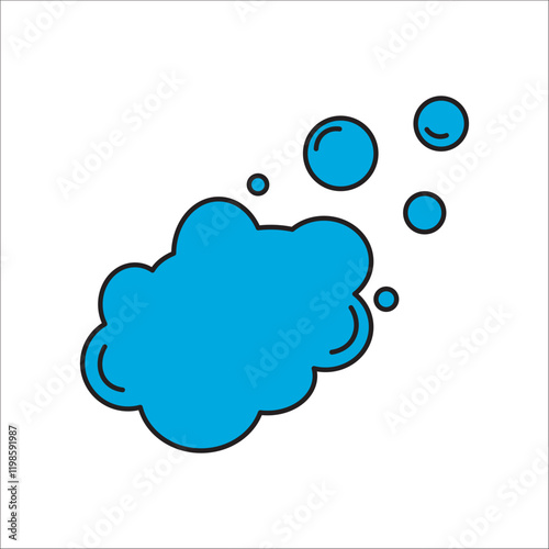 soap bubbles icon. bubbles soap icon. hand washing concept