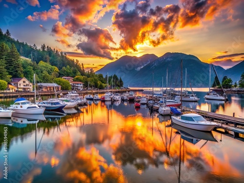 Horseshoe Bay Sunrise: West Vancouver Marina & Howe Sound